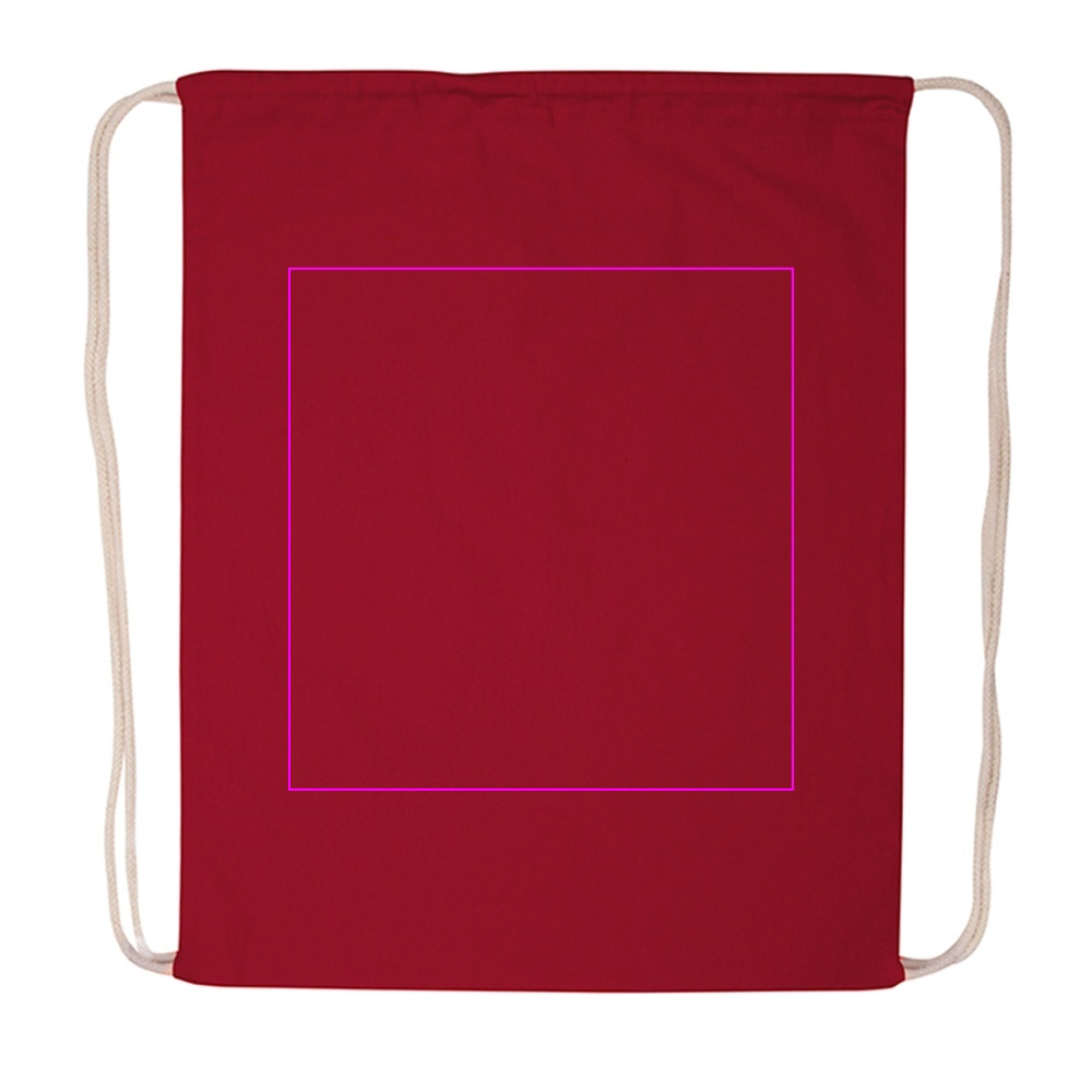 Cotton drawstring sports bag 140 g/m2 CARLSBAD