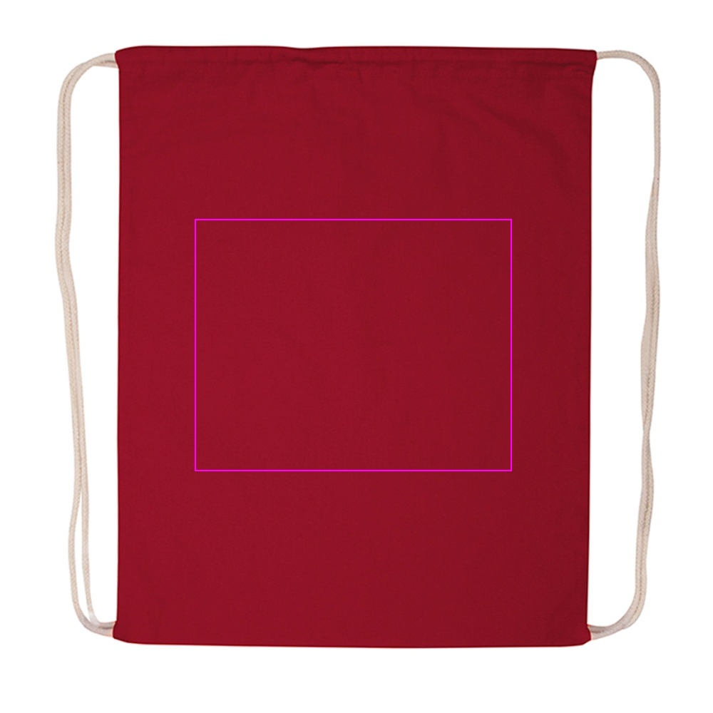 Cotton drawstring sports bag 140 g/m2 CARLSBAD