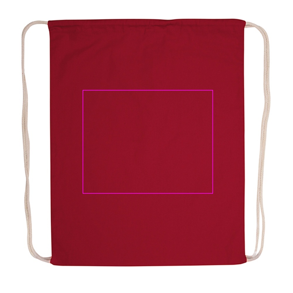 Cotton drawstring sports bag 140 g/m2 CARLSBAD