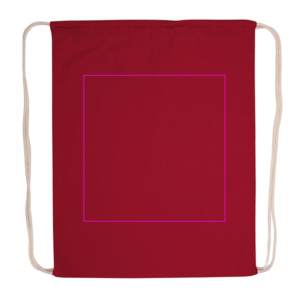 Cotton drawstring sports bag 140 g/m2 CARLSBAD