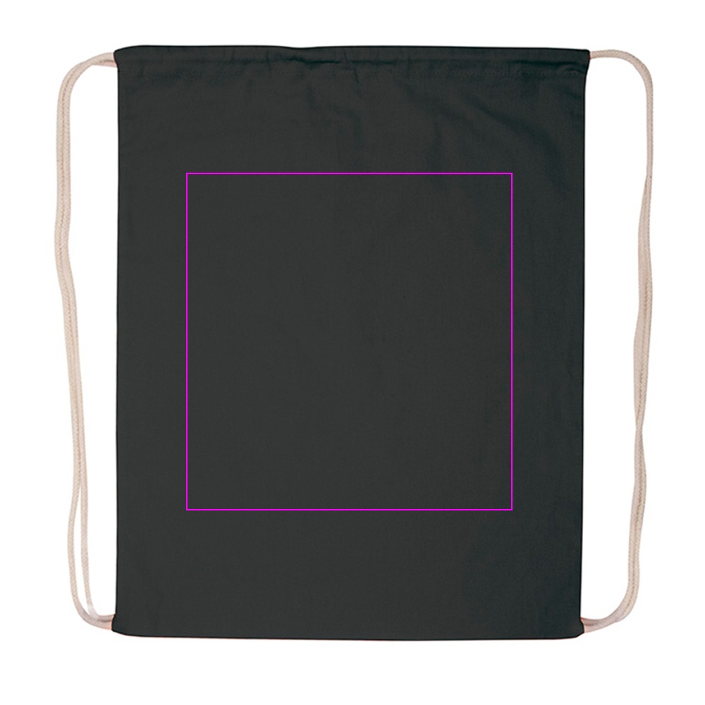Cotton drawstring sports bag 140 g/m2 CARLSBAD