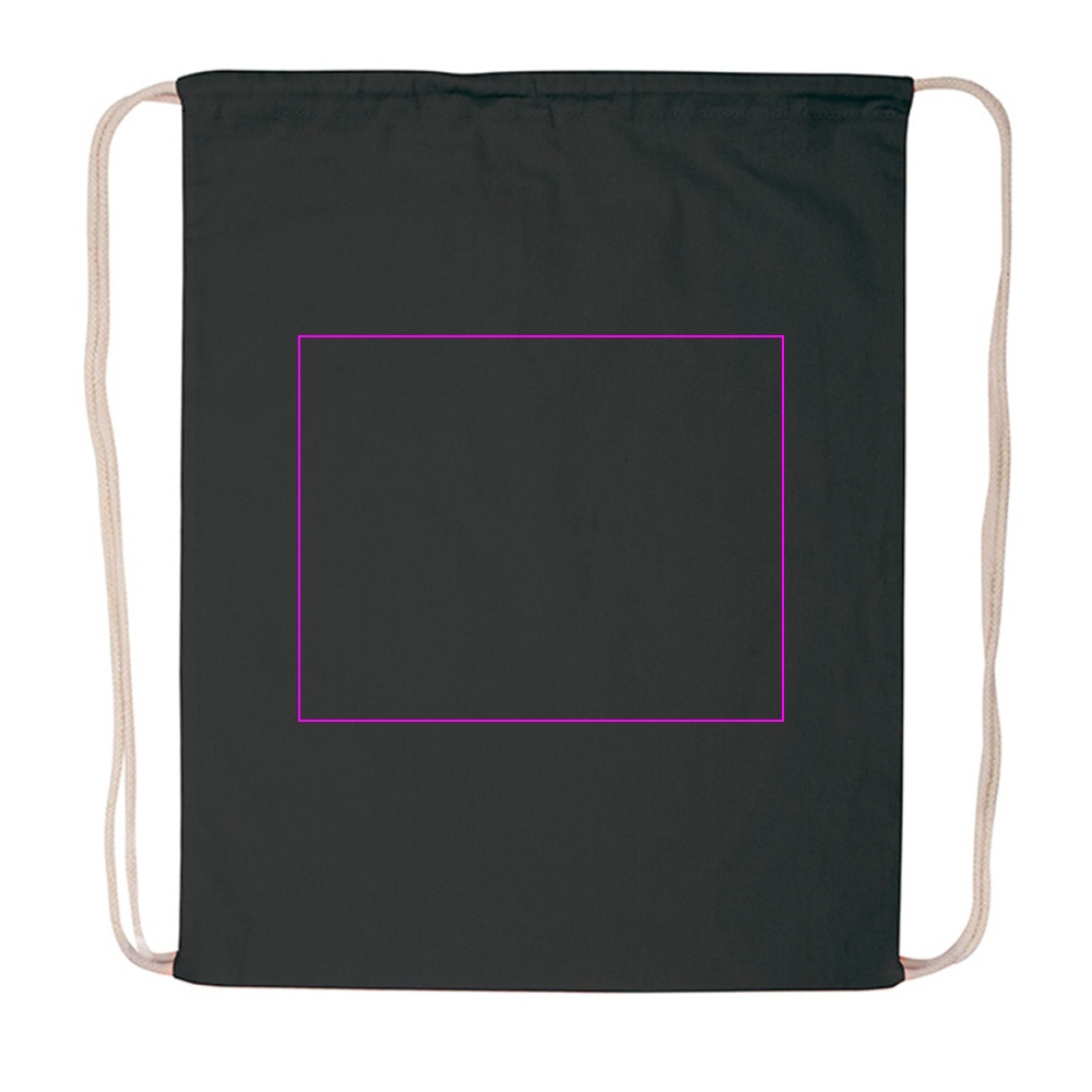 Cotton drawstring sports bag 140 g/m2 CARLSBAD