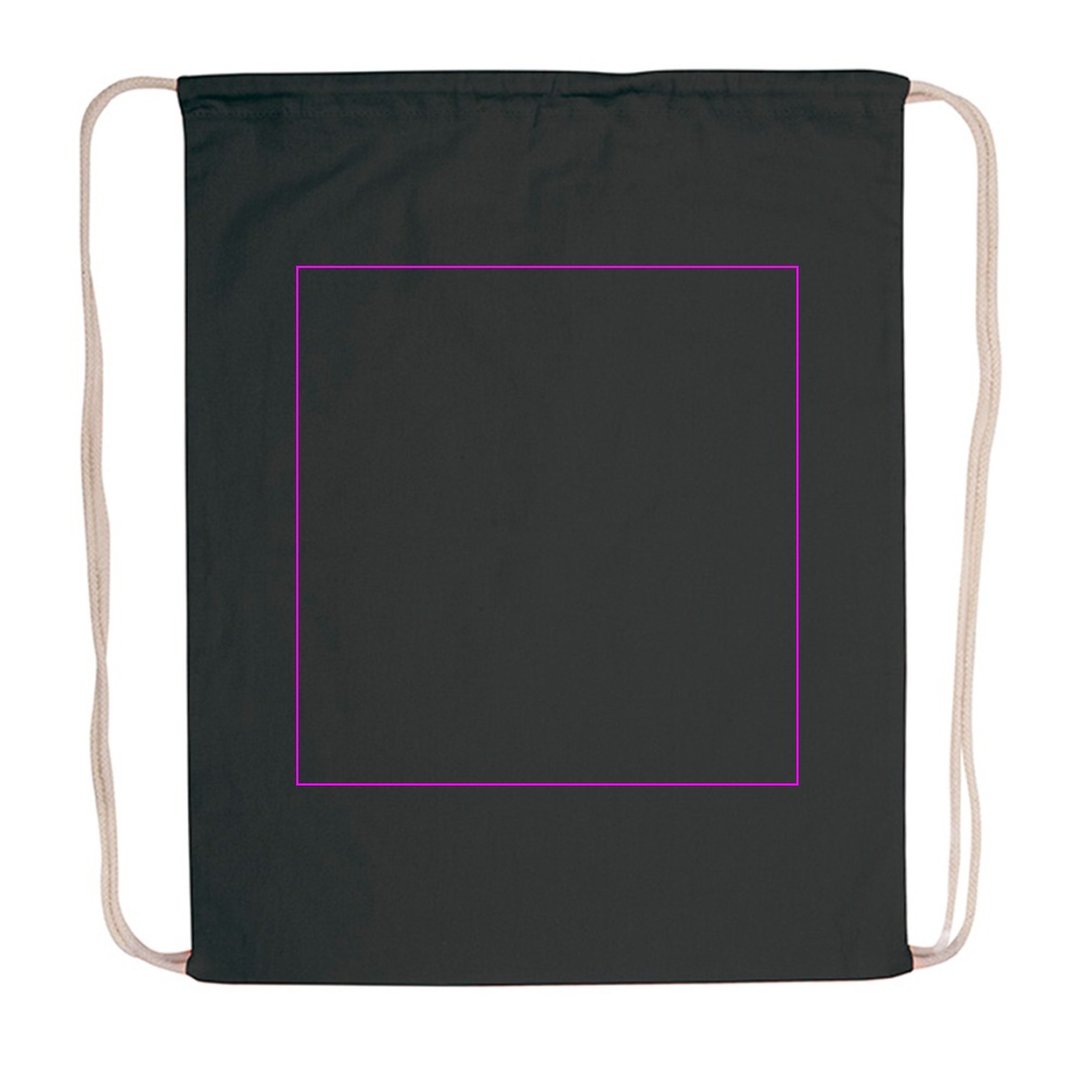 Cotton drawstring sports bag 140 g/m2 CARLSBAD