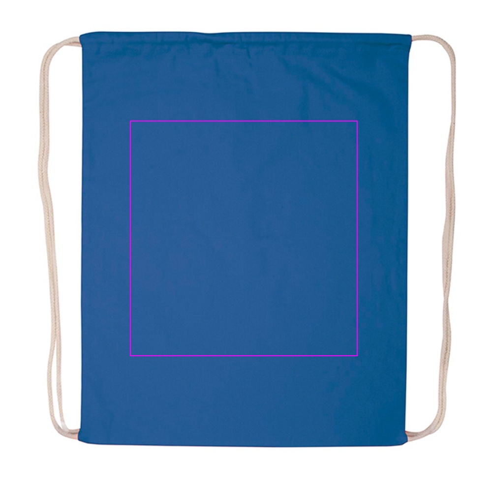 Cotton drawstring sports bag 140 g/m2 CARLSBAD