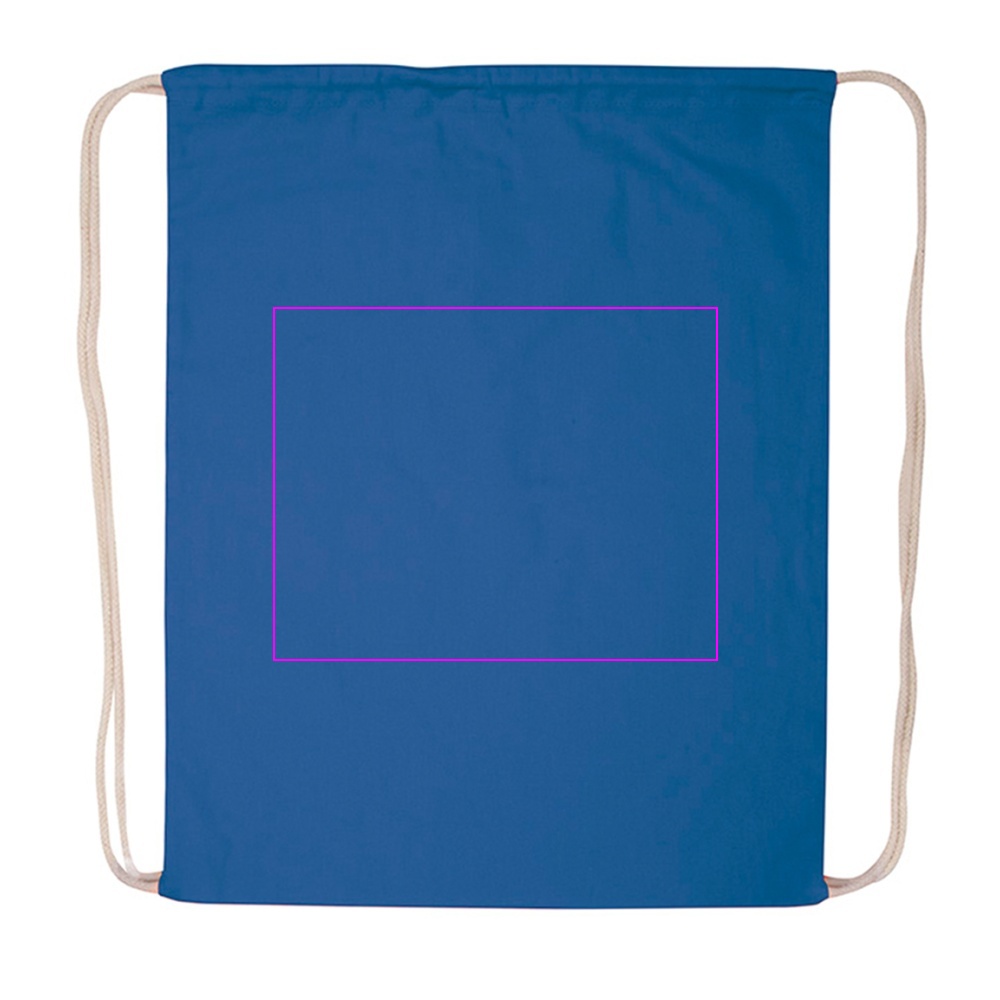 Cotton drawstring sports bag 140 g/m2 CARLSBAD