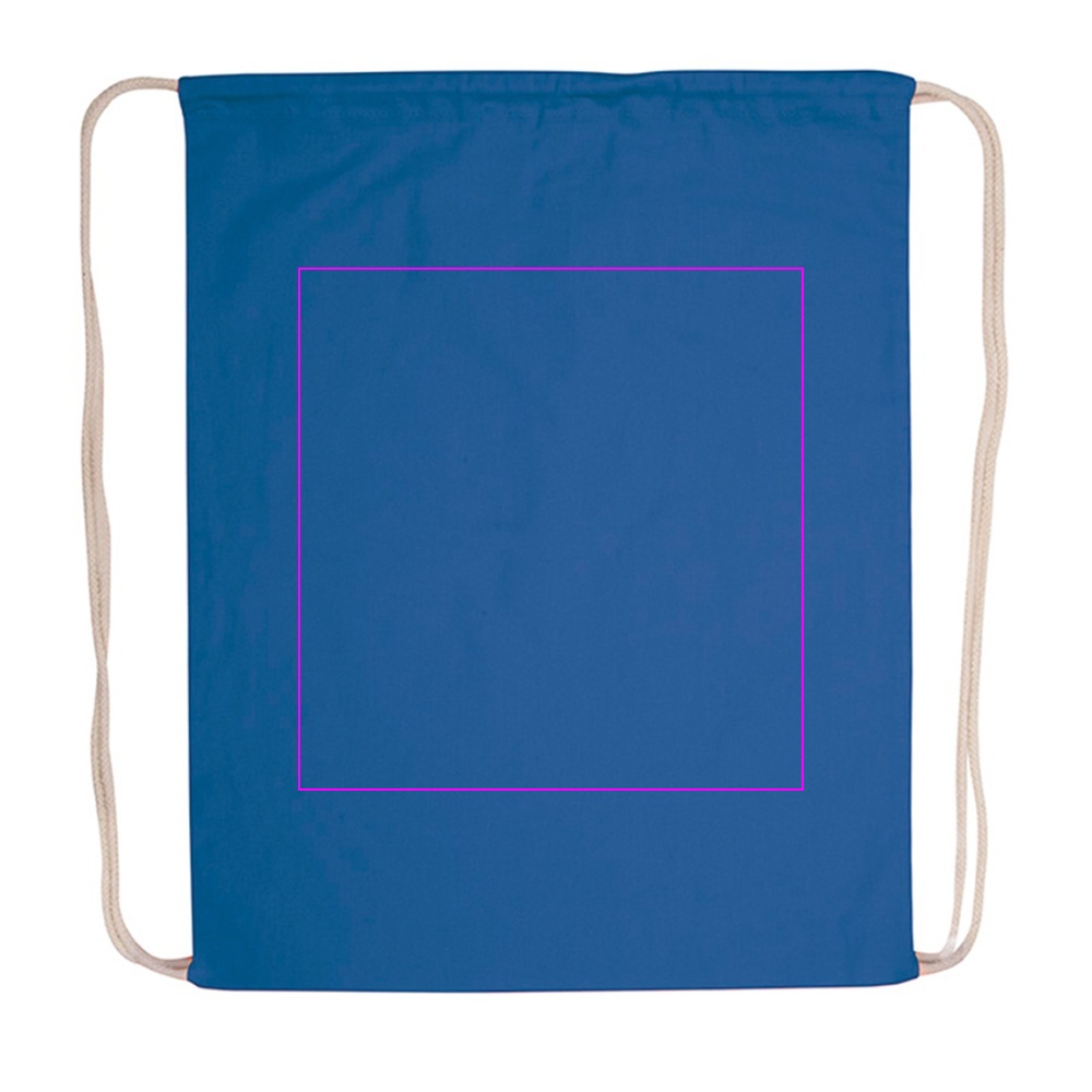 Cotton drawstring sports bag 140 g/m2 CARLSBAD