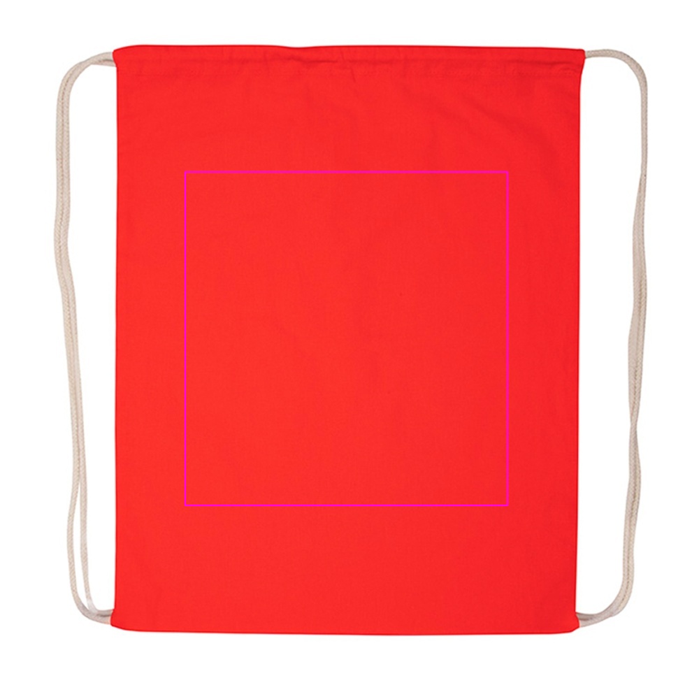 Cotton drawstring sports bag 140 g/m2 CARLSBAD
