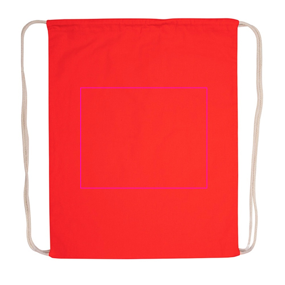 Cotton drawstring sports bag 140 g/m2 CARLSBAD