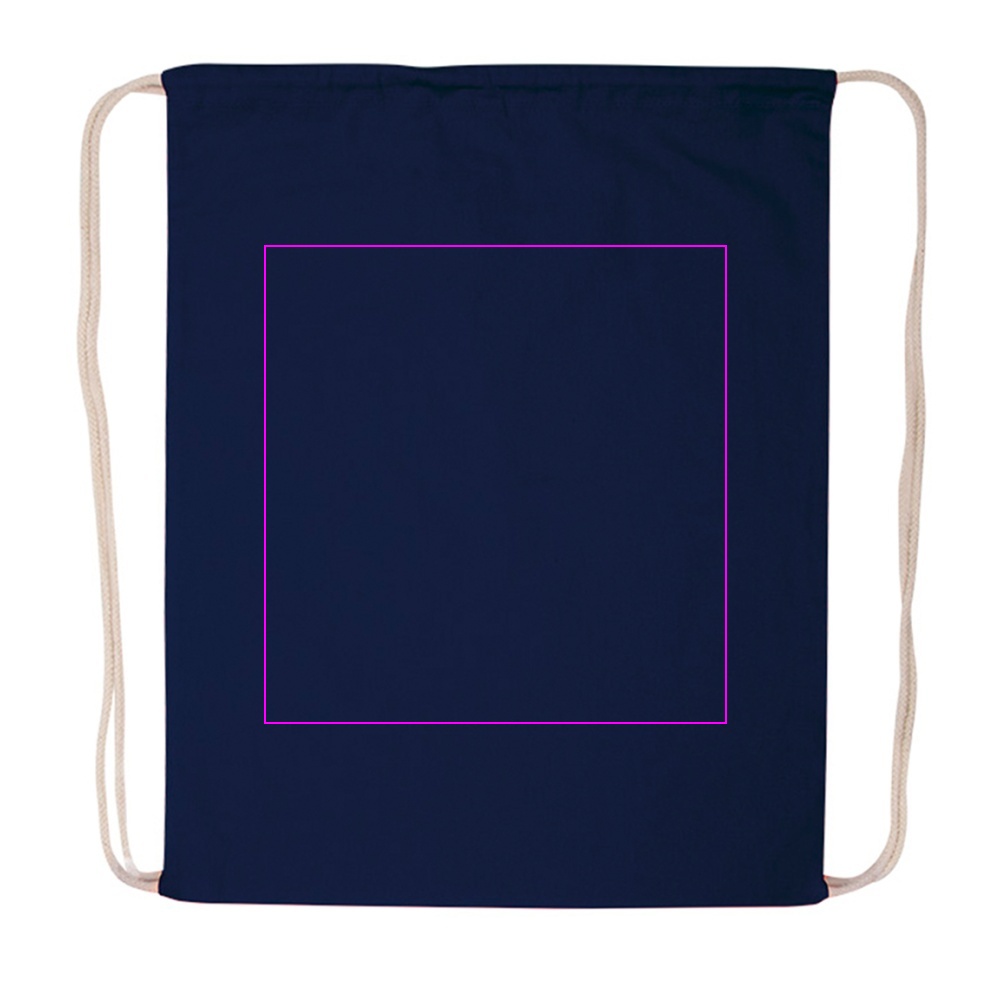 Cotton drawstring sports bag 140 g/m2 CARLSBAD
