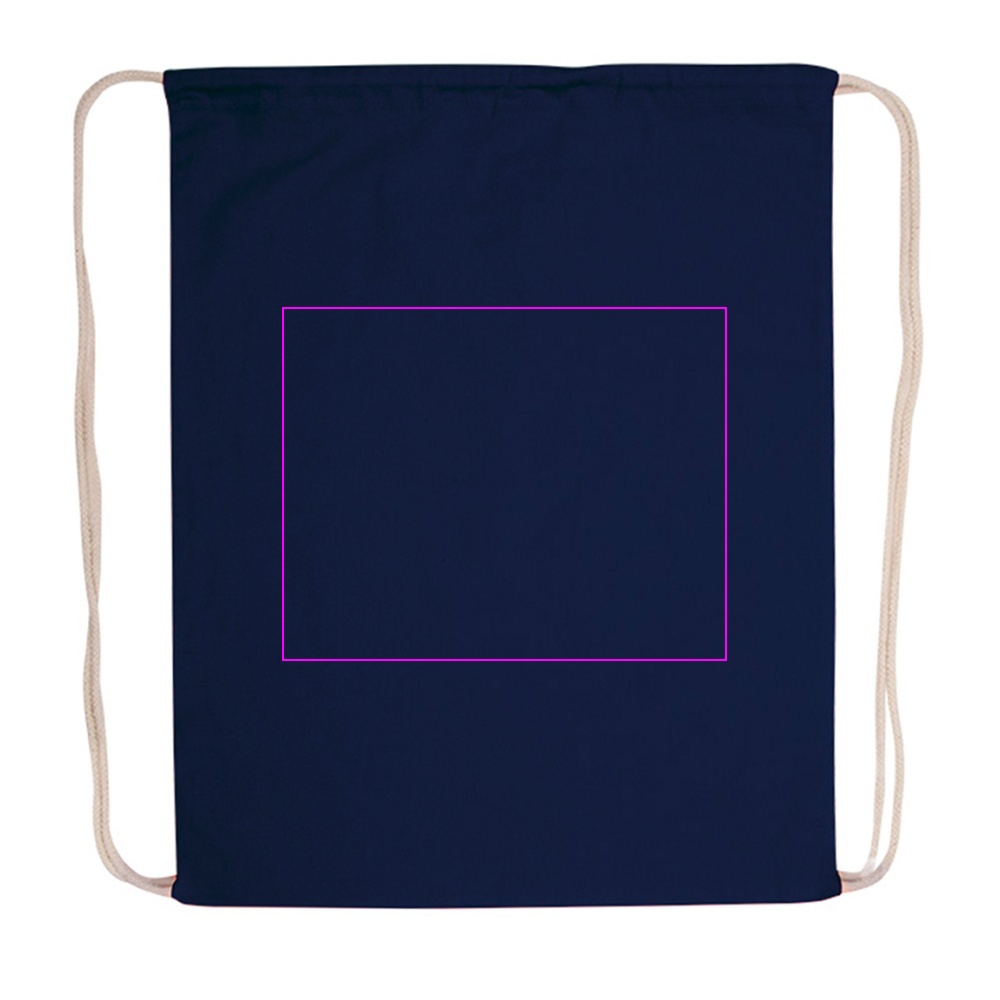 Cotton drawstring sports bag 140 g/m2 CARLSBAD