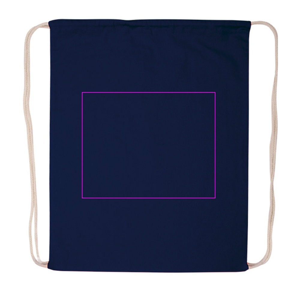 Cotton drawstring sports bag 140 g/m2 CARLSBAD