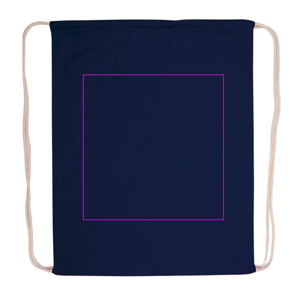 Cotton drawstring sports bag 140 g/m2 CARLSBAD
