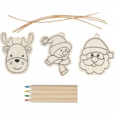 Christmas tree tag painting set DRESDEN