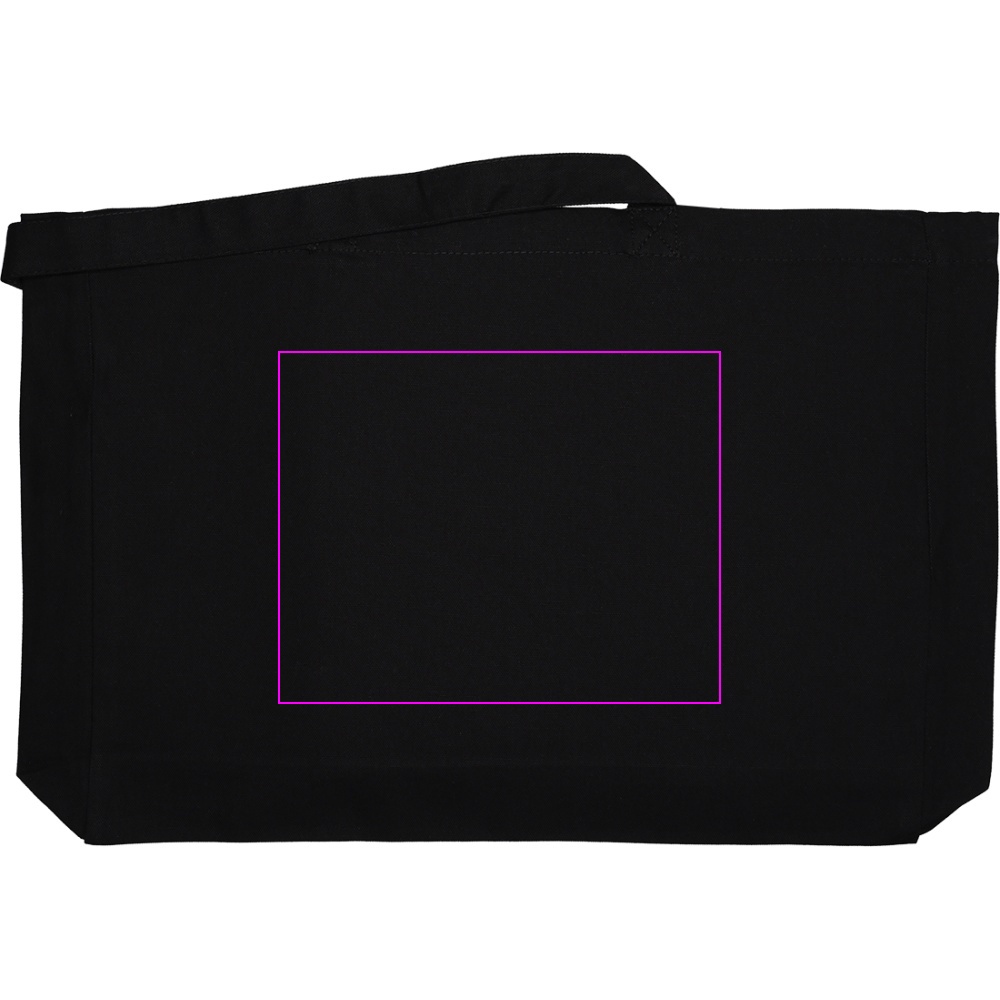 Organic cotton bag with long handles 270 g/m2 BARI