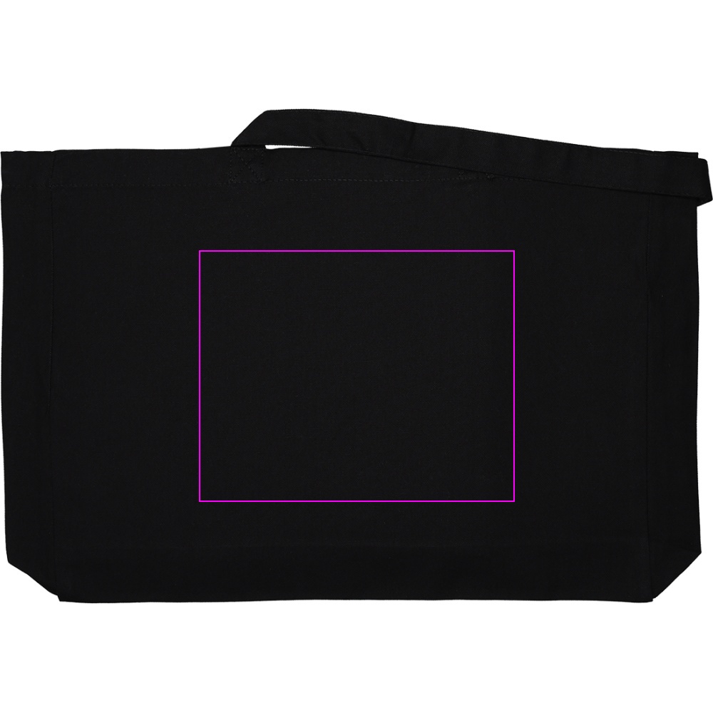 Organic cotton bag with long handles 270 g/m2 BARI