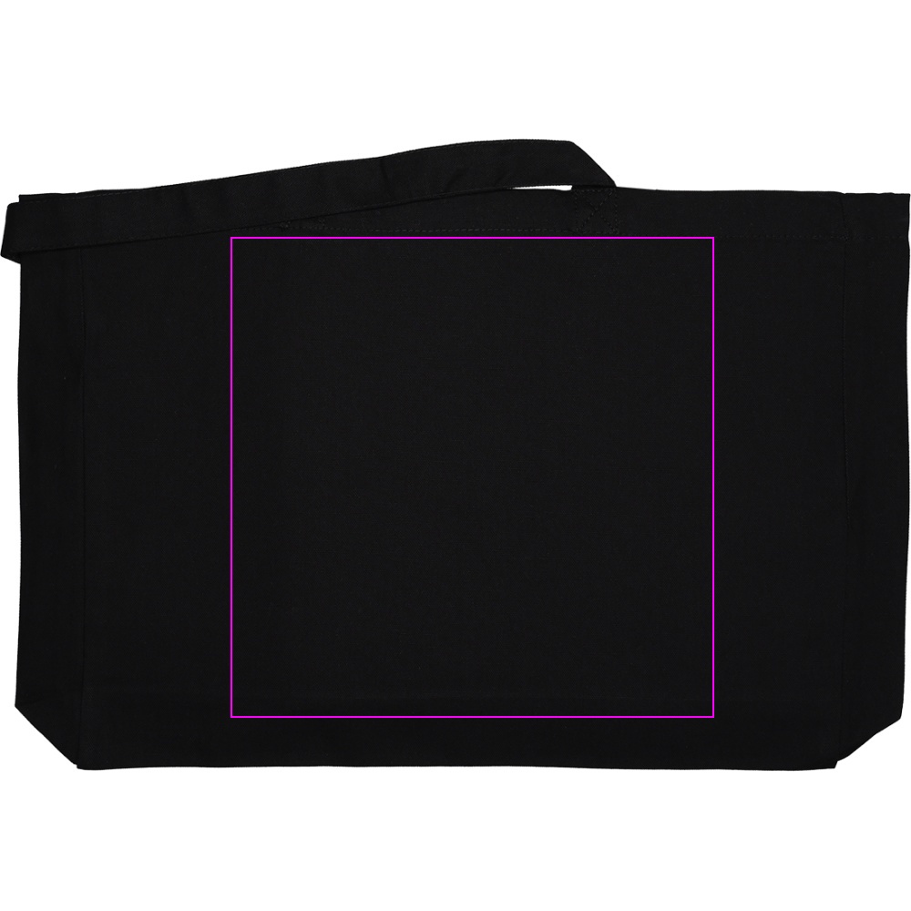 Organic cotton bag with long handles 270 g/m2 BARI