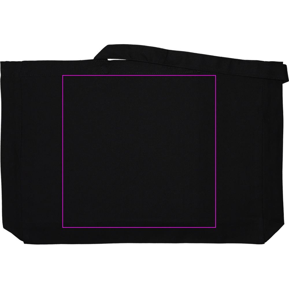 Organic cotton bag with long handles 270 g/m2 BARI
