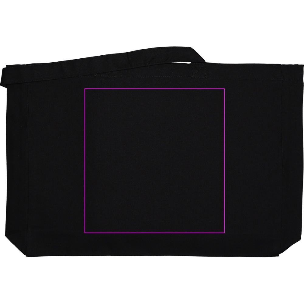 Organic cotton bag with long handles 270 g/m2 BARI