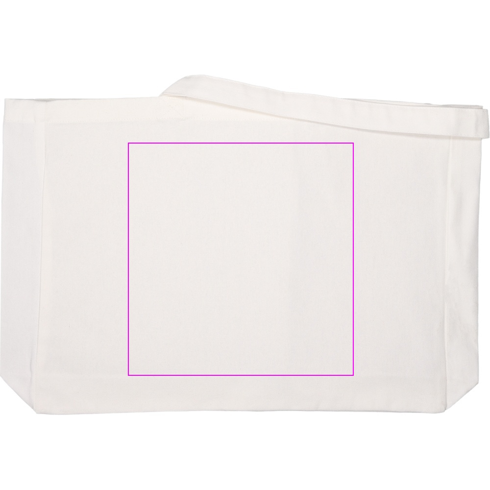 Organic cotton bag with long handles 270 g/m2 BARI