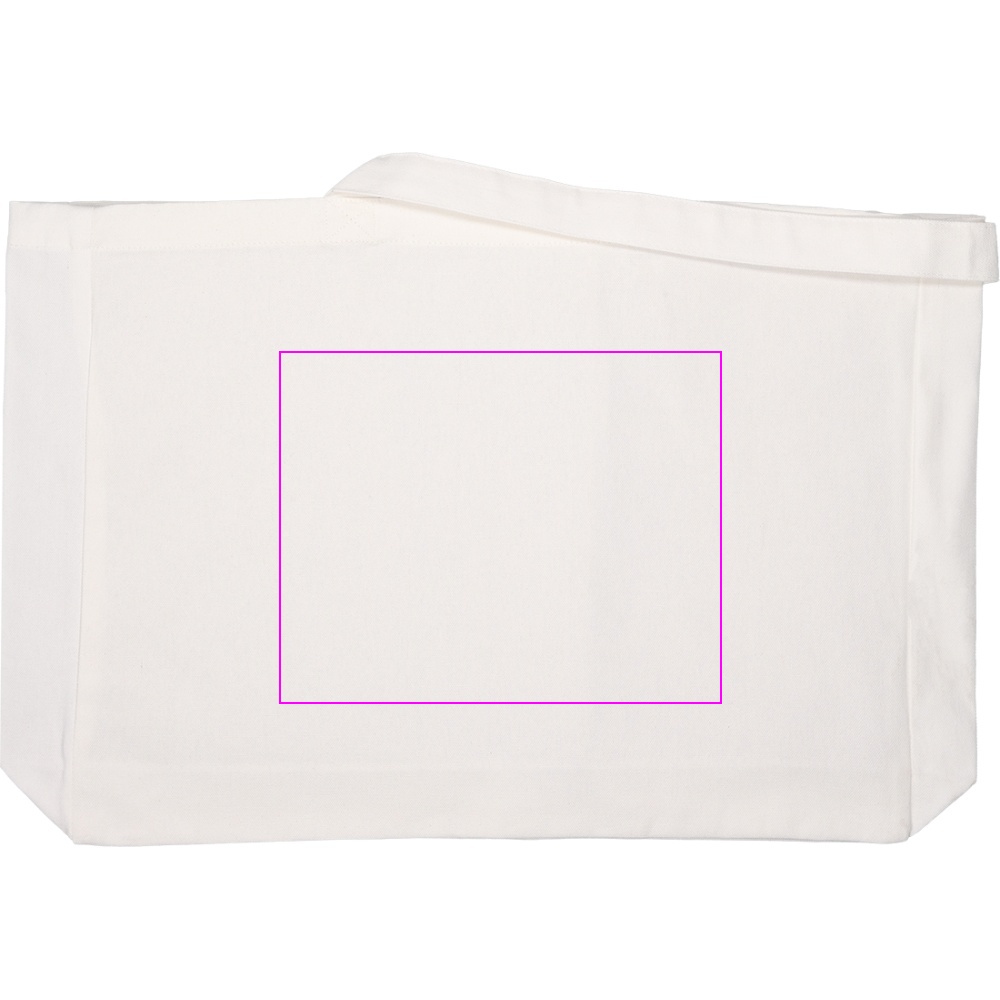 Organic cotton bag with long handles 270 g/m2 BARI