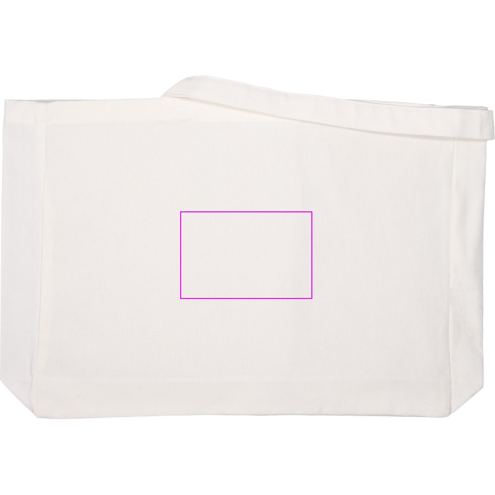 Organic cotton bag with long handles 270 g/m2 BARI