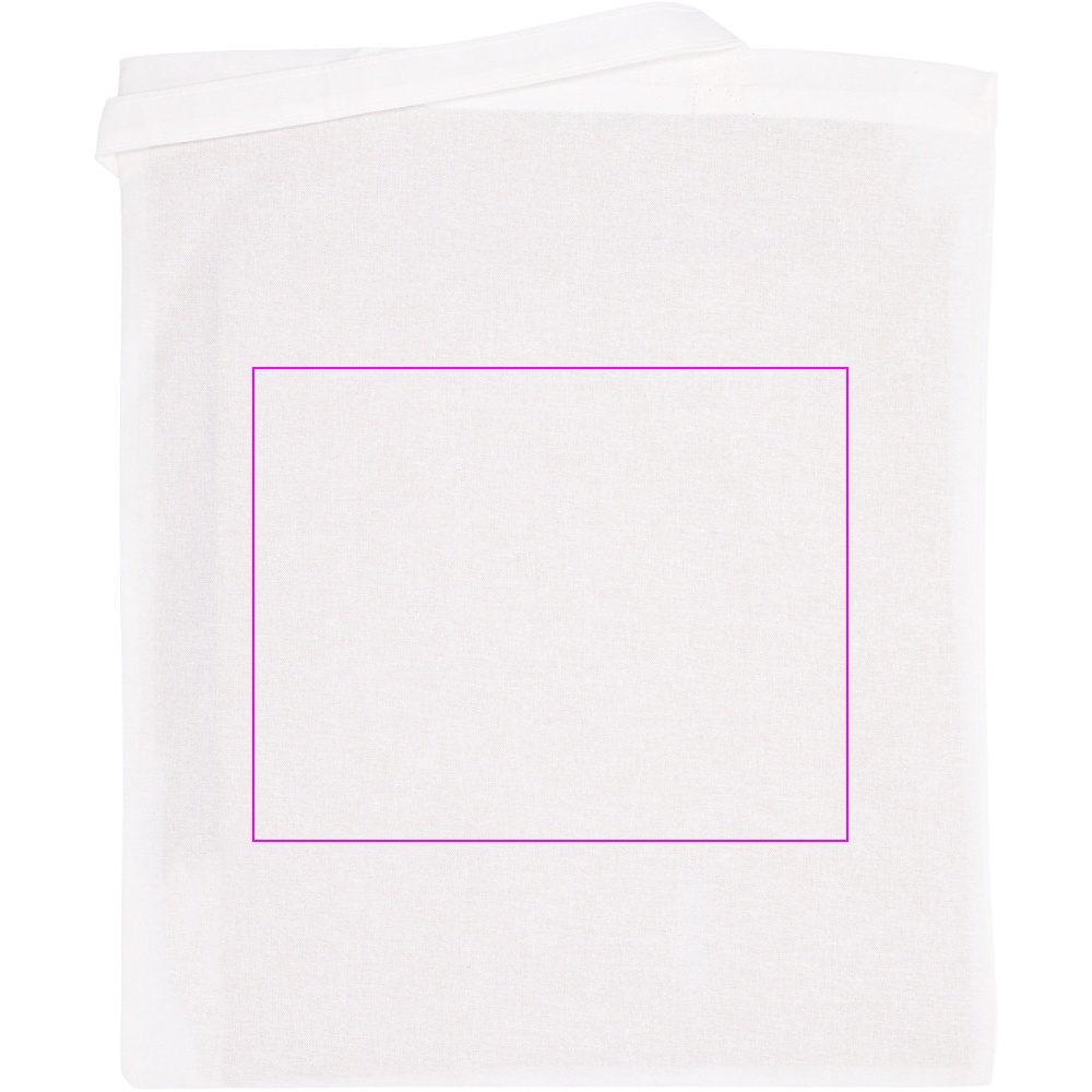 Organic cotton bag with long handles 180 g/m2 BRANSLEY