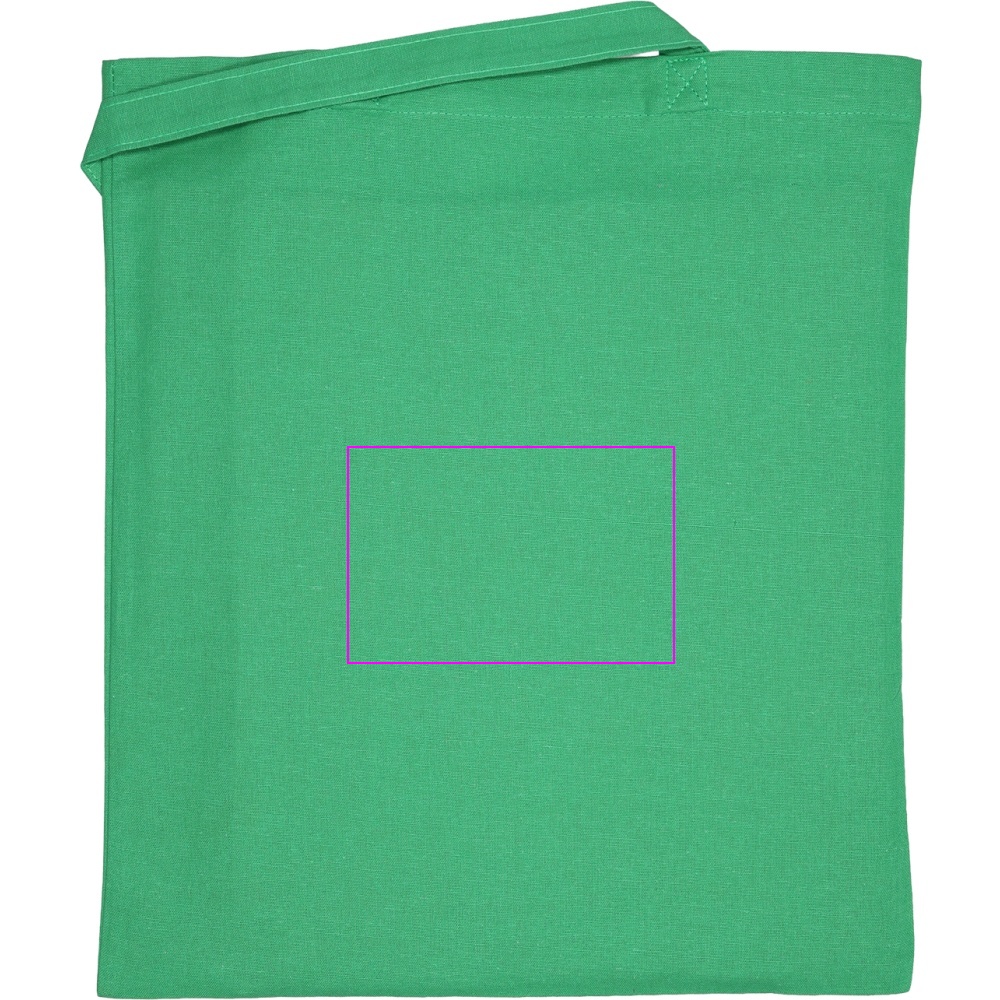 Organic cotton bag with long handles 180 g/m2 BRANSLEY