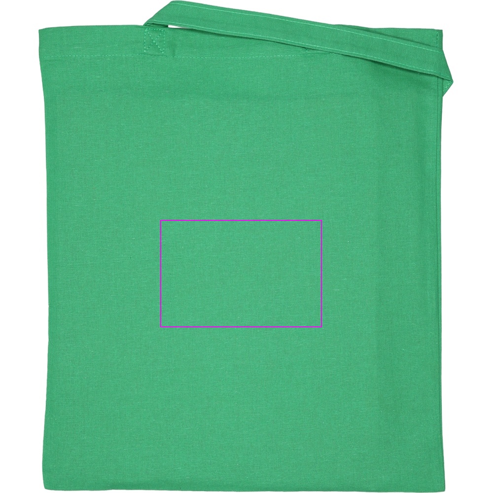 Organic cotton bag with long handles 180 g/m2 BRANSLEY