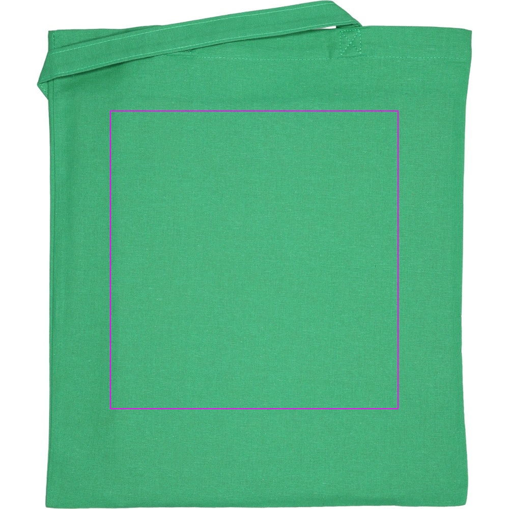 Organic cotton bag with long handles 180 g/m2 BRANSLEY
