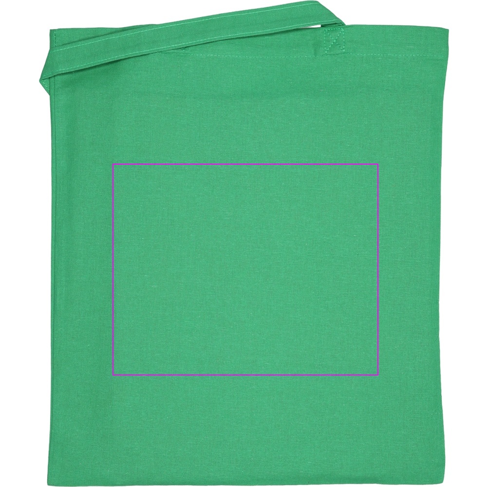 Organic cotton bag with long handles 180 g/m2 BRANSLEY