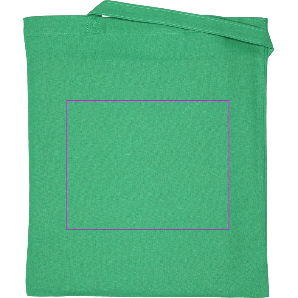 Organic cotton bag with long handles 180 g/m2 BRANSLEY