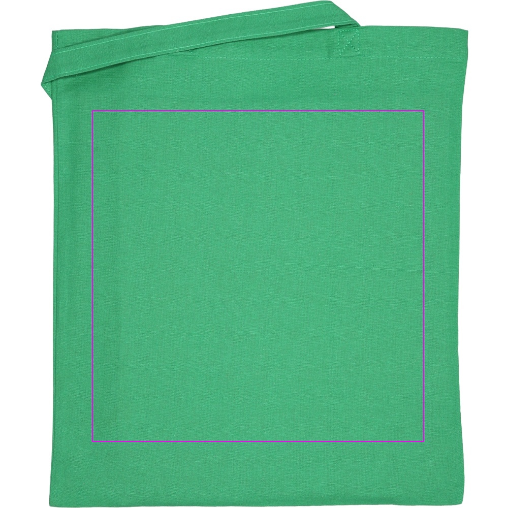 Organic cotton bag with long handles 180 g/m2 BRANSLEY