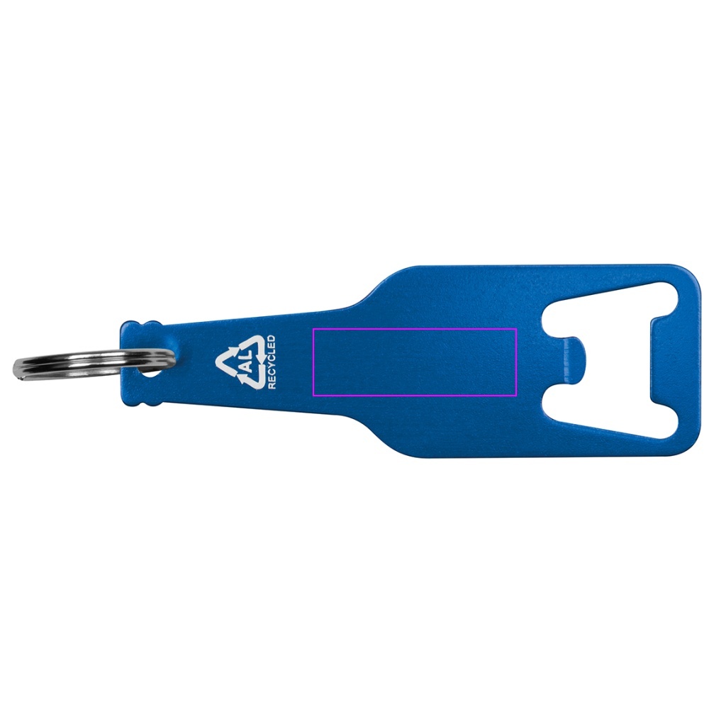 Recycled aluminum bottle opener keychain MALMO