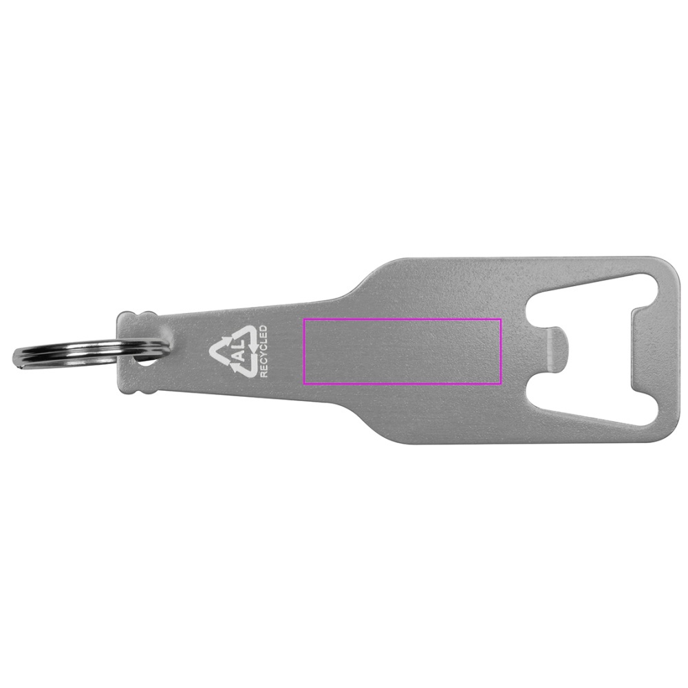 Recycled aluminum bottle opener keychain MALMO
