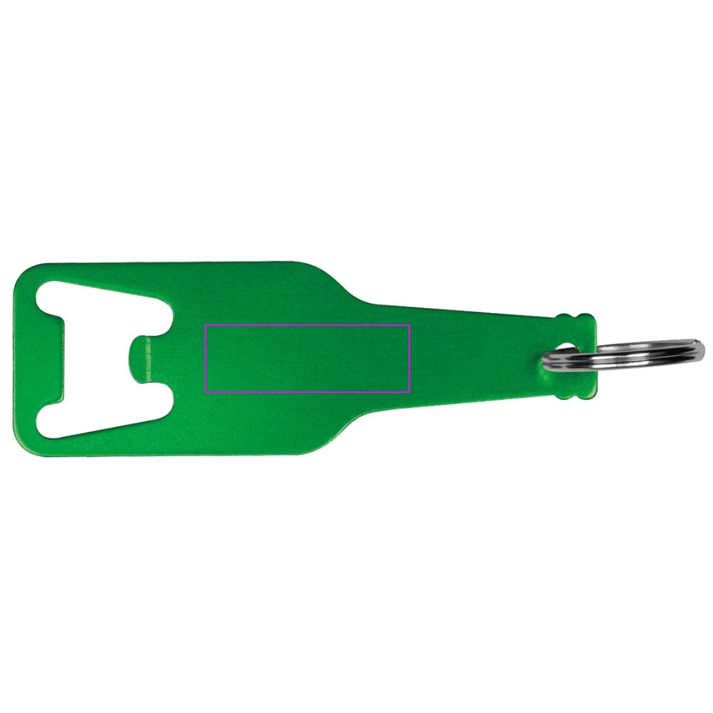 Recycled aluminum bottle opener keychain MALMO