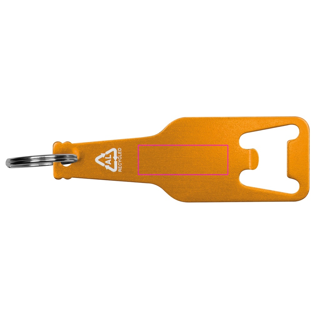 Recycled aluminum bottle opener keychain MALMO