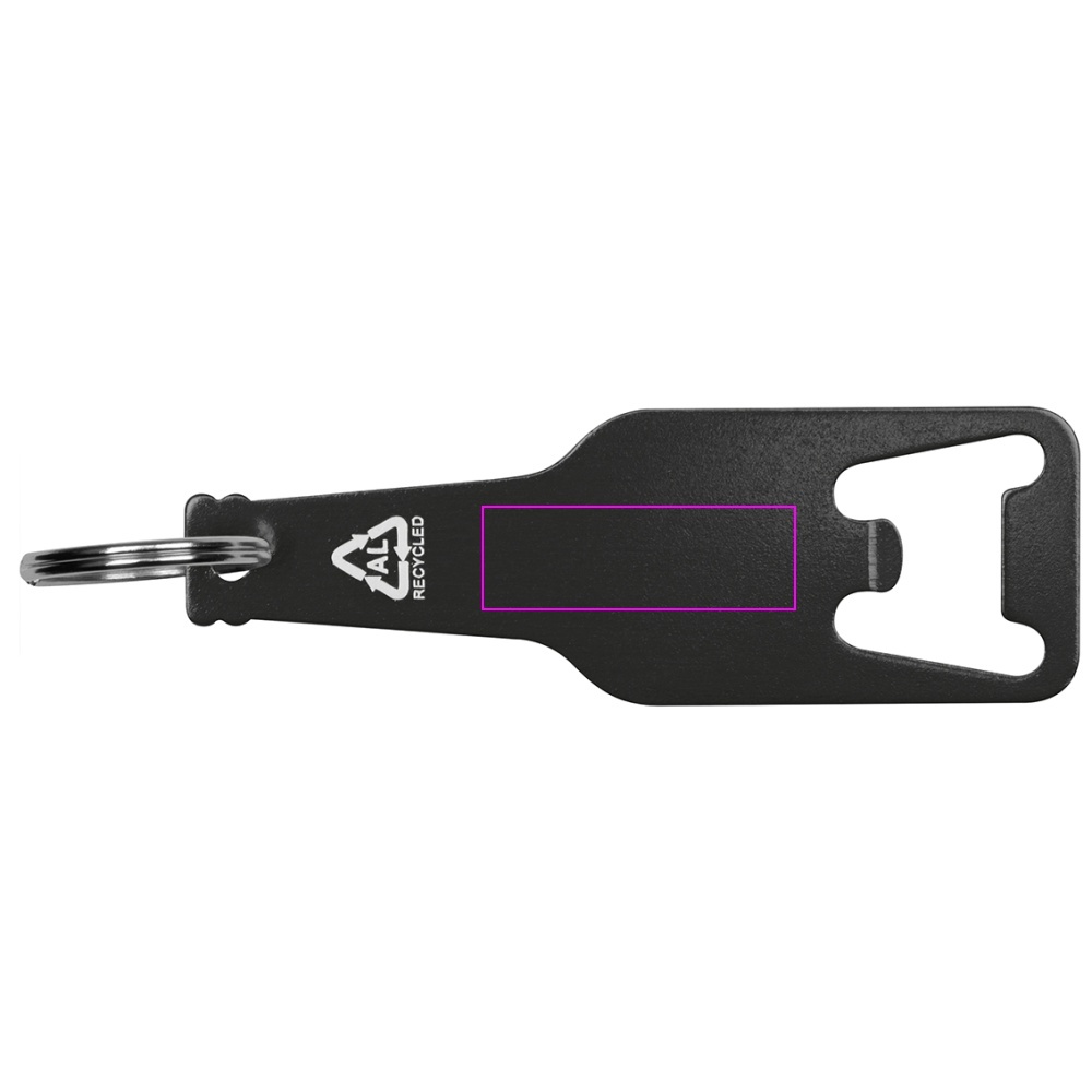 Recycled aluminum bottle opener keychain MALMO