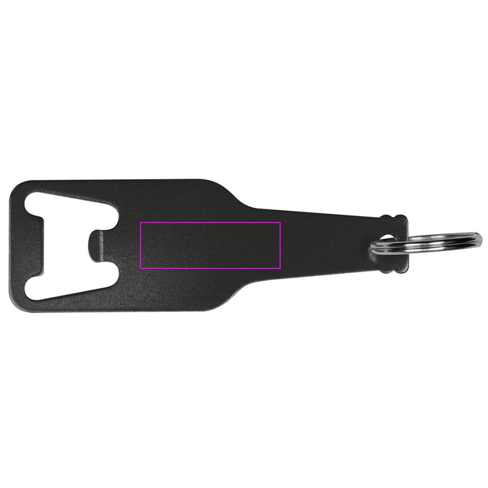 Recycled aluminum bottle opener keychain MALMO