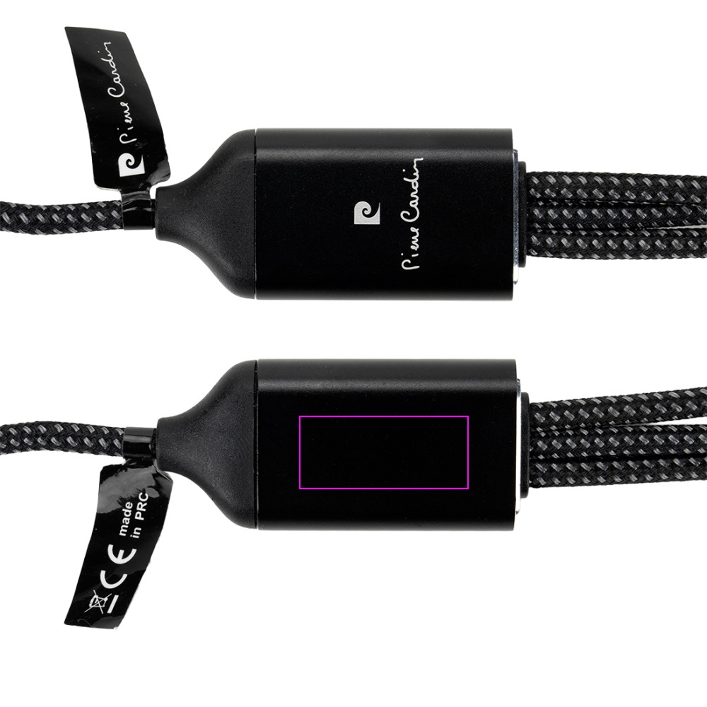 3w1 charging cable with illuminated logo Pierre Cardin