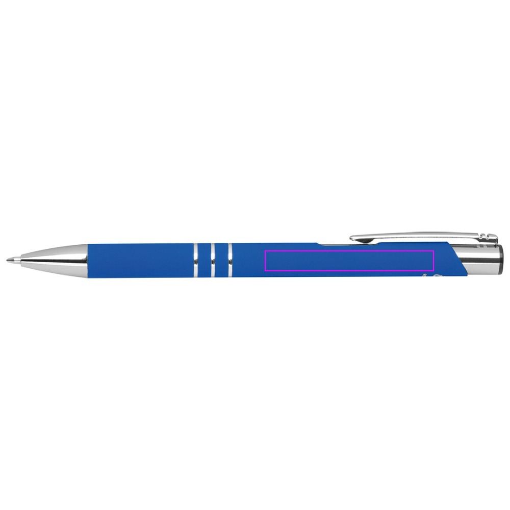 Recycled aluminum semi-gel soft touch pen DUNMORE