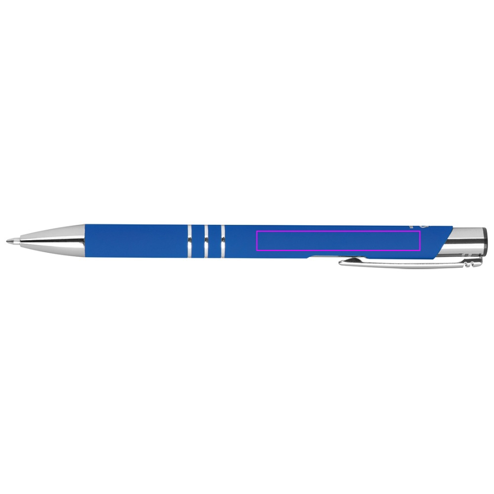 Recycled aluminum semi-gel soft touch pen DUNMORE