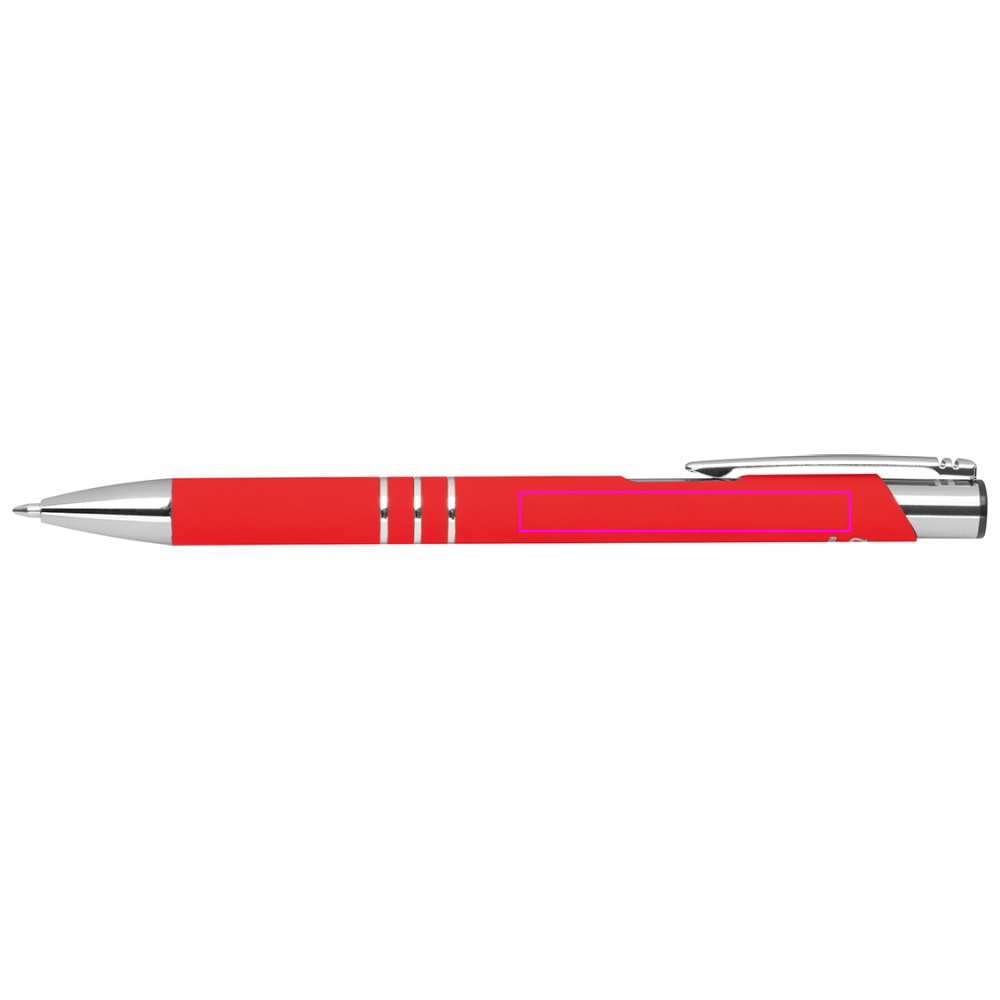 Recycled aluminum semi-gel soft touch pen DUNMORE
