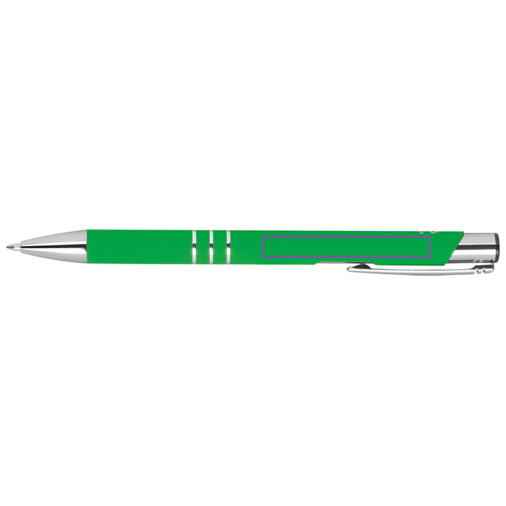 Recycled aluminum semi-gel soft touch pen DUNMORE