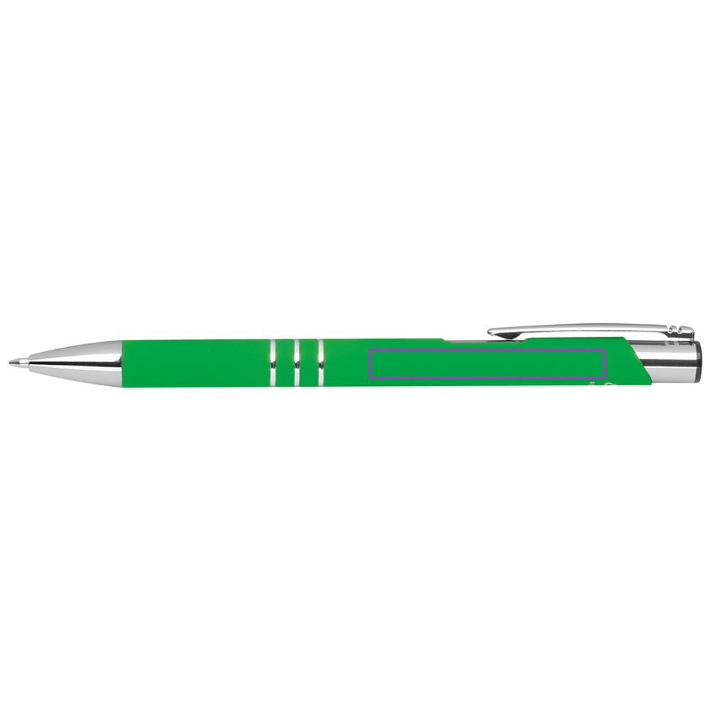 Recycled aluminum semi-gel soft touch pen DUNMORE