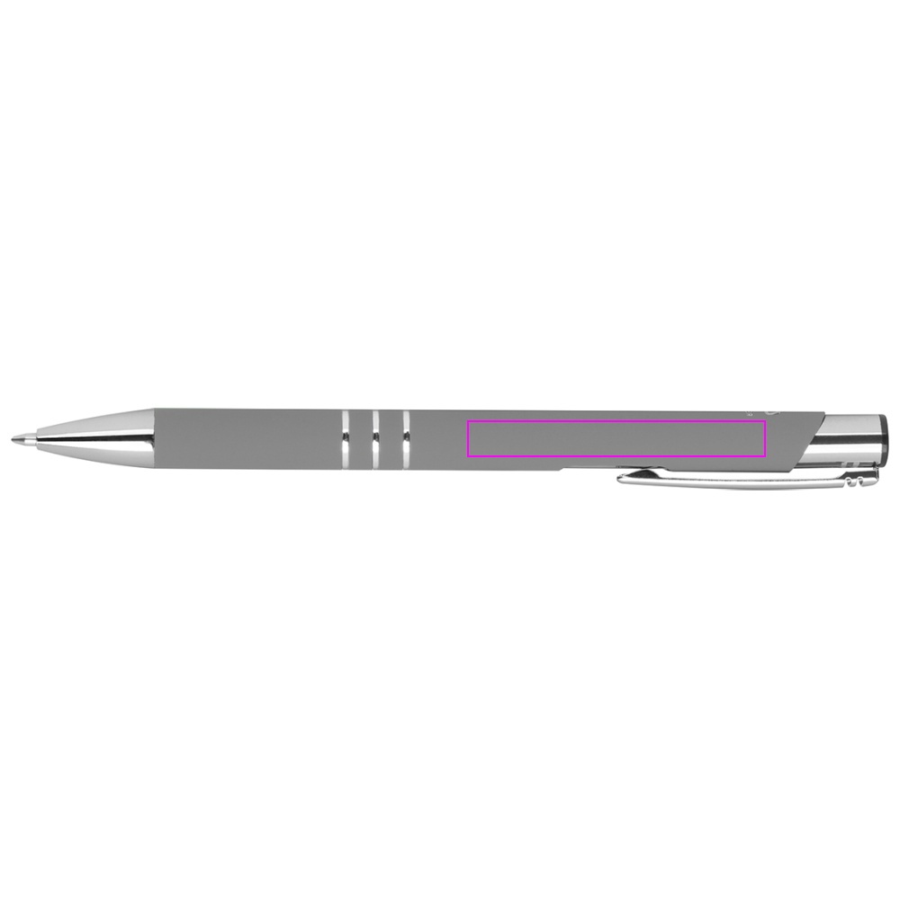 Recycled aluminum semi-gel soft touch pen DUNMORE
