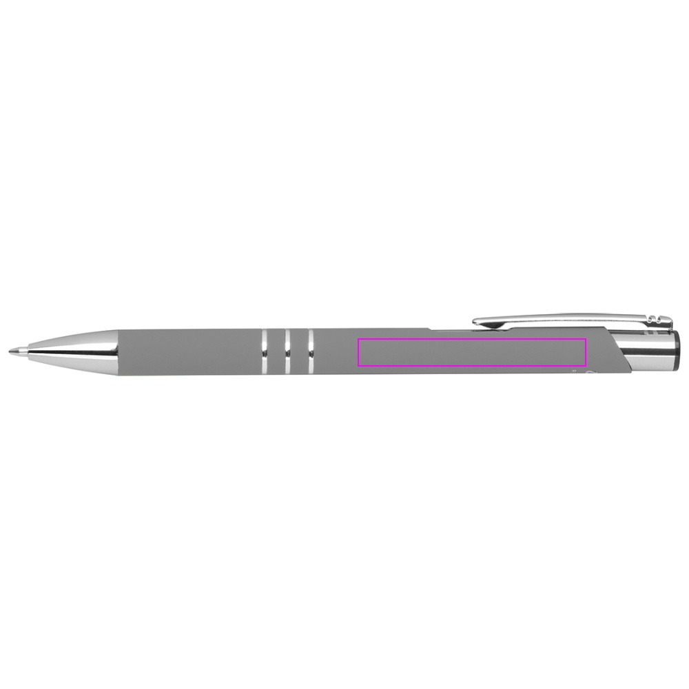 Recycled aluminum semi-gel soft touch pen DUNMORE