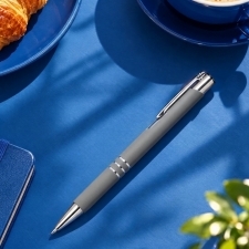 Recycled aluminum semi-gel soft touch pen DUNMORE
