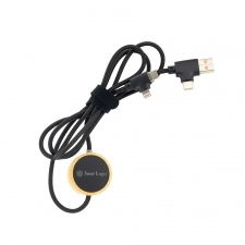 Long 4-in-1 cable with illuminated logo