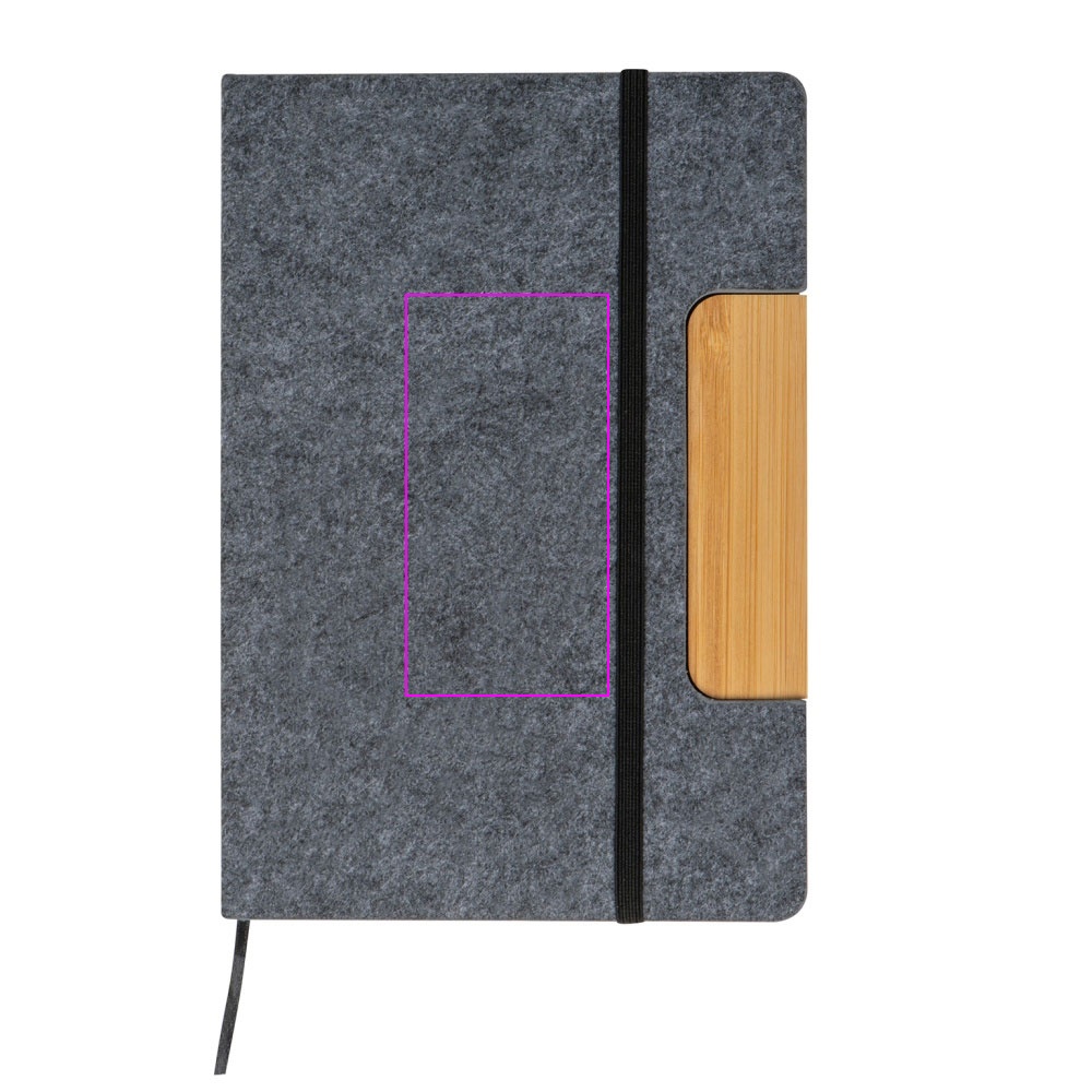 A5 lined notebook made from recycled paper with pen WALSALL