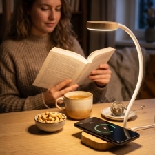 Table lamp with wireless charger TOMSK